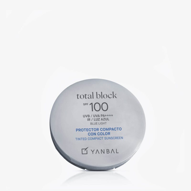 Protector Compacto Color SPF 100 Total Block Beige Claro