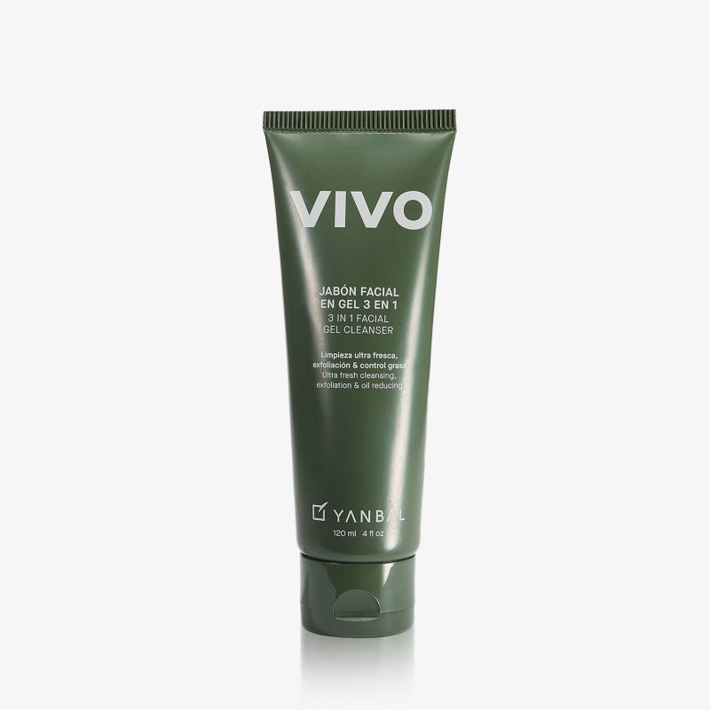 Jabón Facial en Gel 3 en 1 Vivo