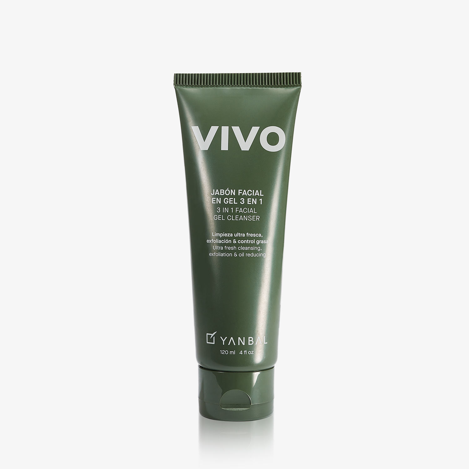 Jabón Facial en Gel 3 en 1 Vivo