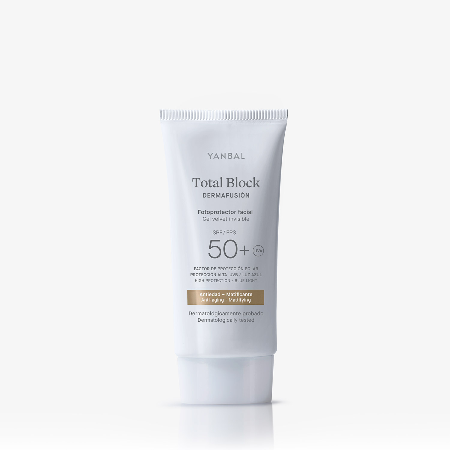 Fotoprotector Facial Gel Velvet Total Block Dermafusión SPF 50+