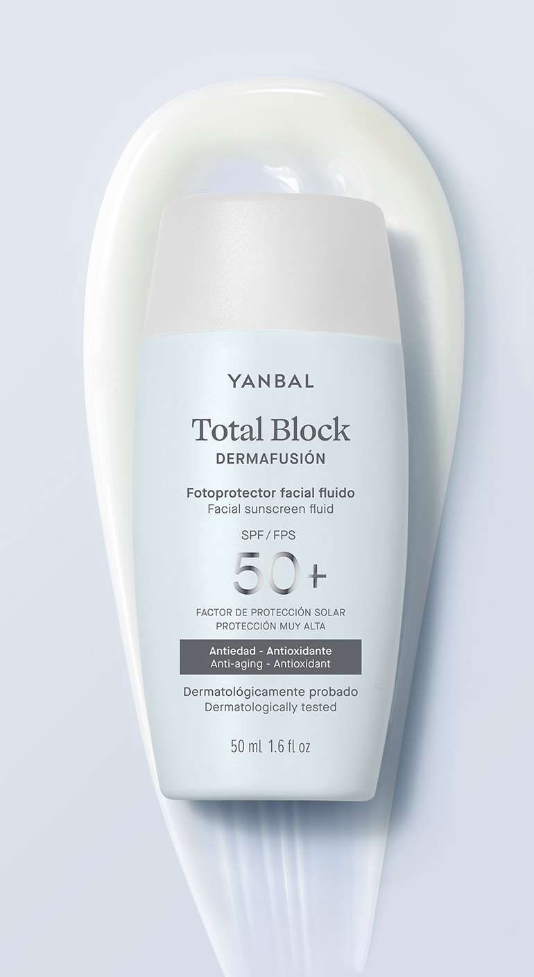 Fotoprotector Solar Fluido SPF50+ Total Block Dermafusión