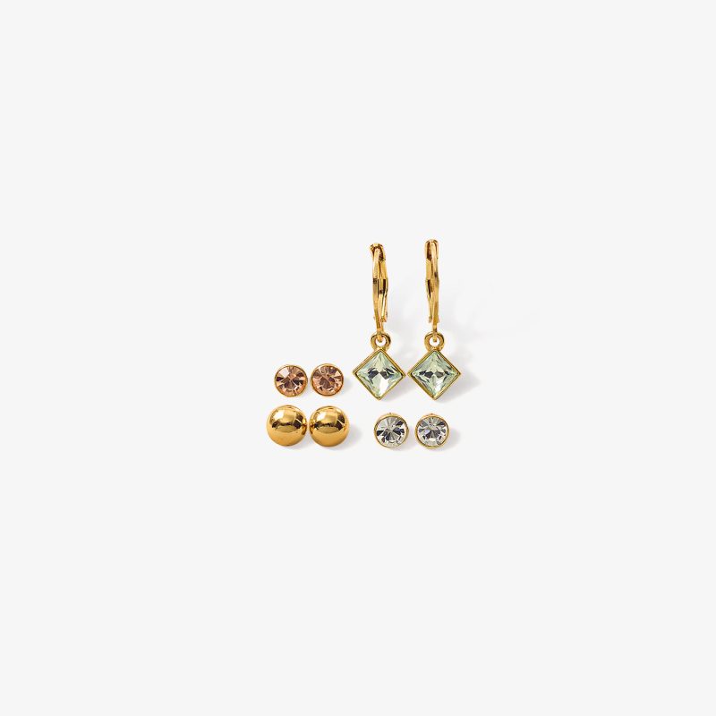 Set De Aretes Oceana Cristal