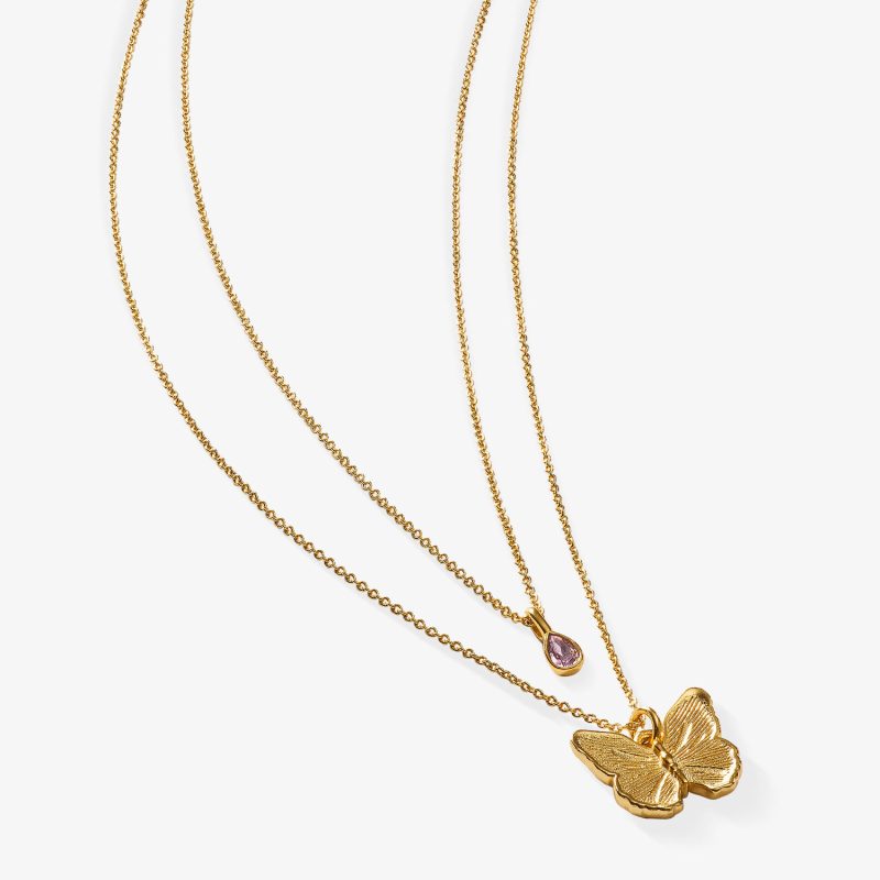 Collar Mariposa En Vuelo