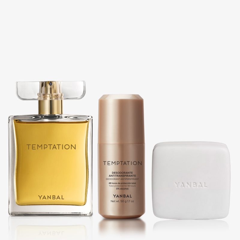 Set Temptation Mujer: Eau de Parfum+Desodorante +Jabón Perfumado