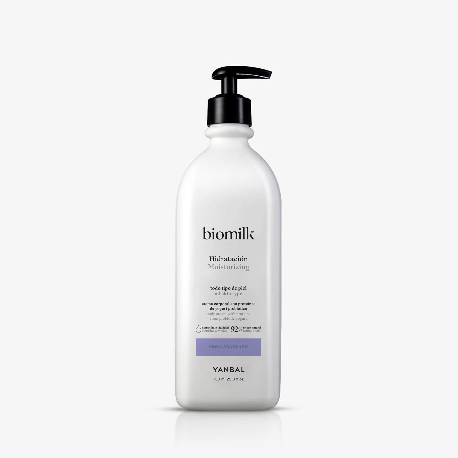 Crema Corporal Hidratación Biomilk Mora Arándano