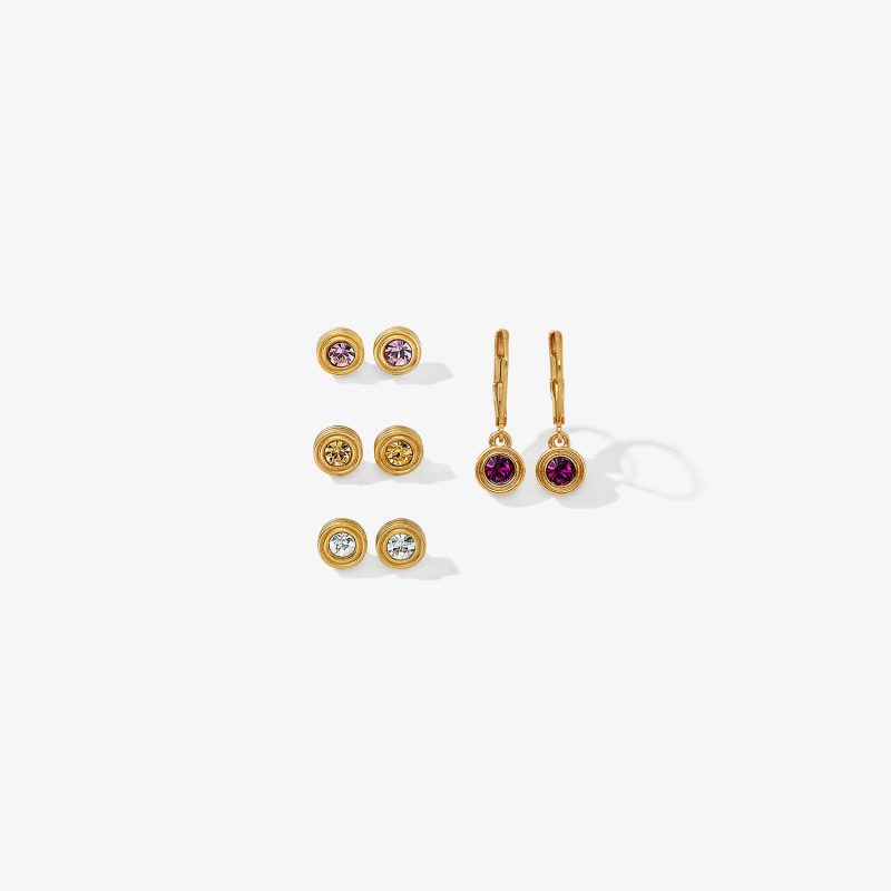 Set Aretes Aimee Rouge